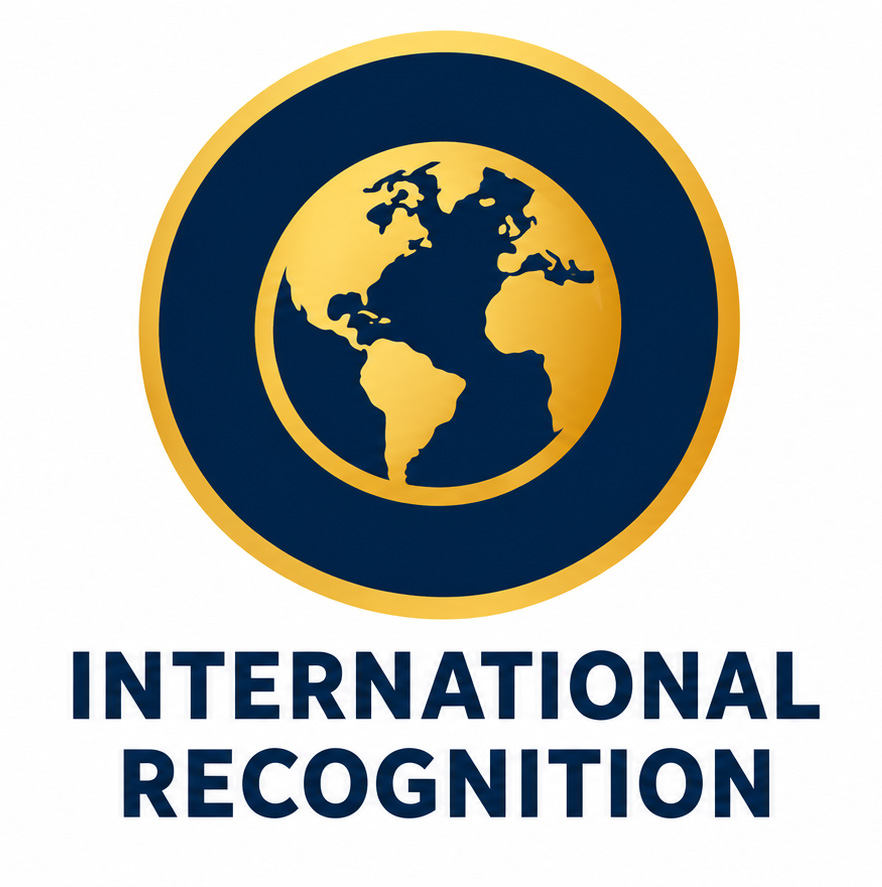 International recognition badge