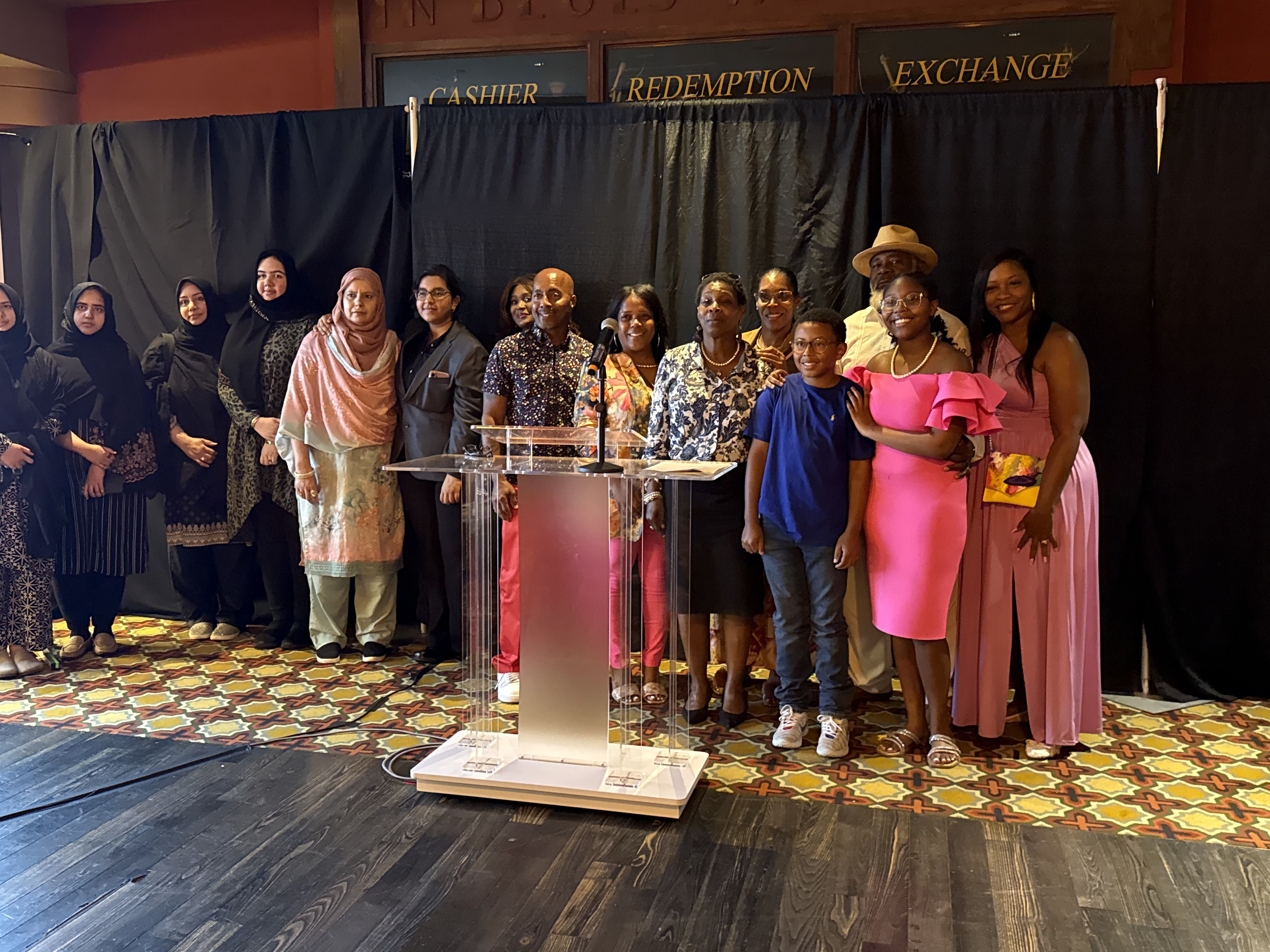 Student speaking at a Vanguard event