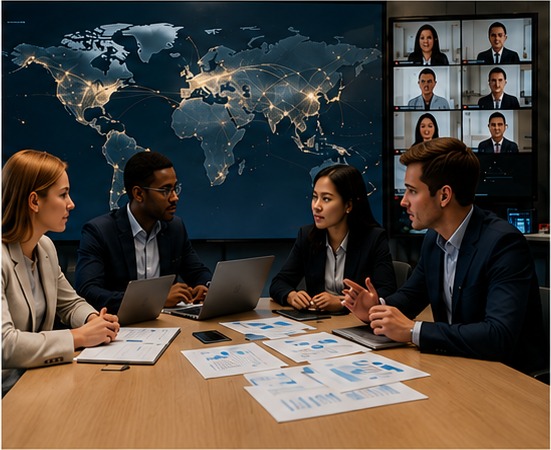 International consulting team photo